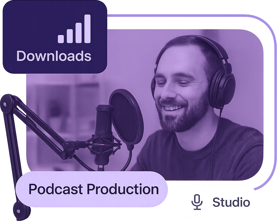 Podcast production that grows your authority